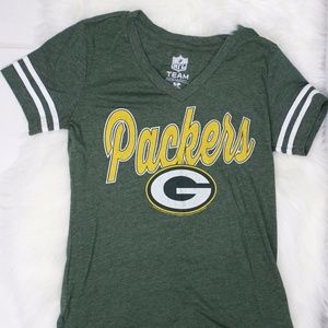Women's Green Bay Packers NFL Team Apparel V-Neck
